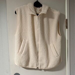 Ivory Textured Vest